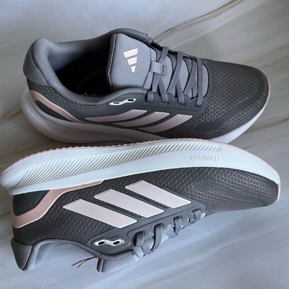 Adidas Women's Falcon 5 Lightweight Running‎ Shoe 3 Stripes Sports Grey Multi - Picture 8 of 12